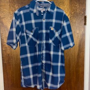 Plaid Carhartt Button Up | L | Short Sleeve Shirt | Never Worn
